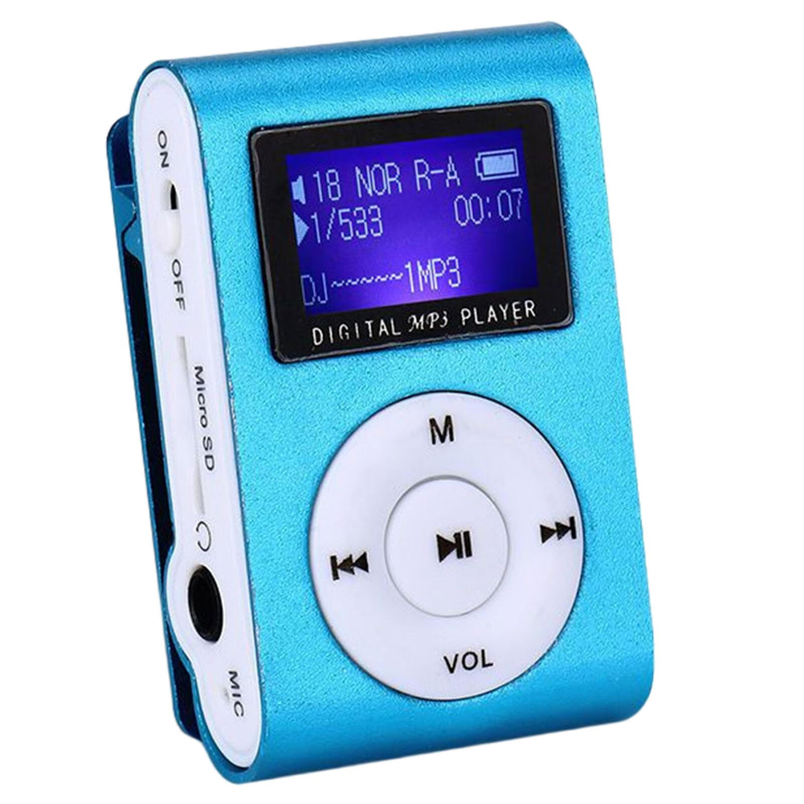 Mp3 Music Player Screen Metal Clip Card Mp3 Portable Mini MP3 Music
