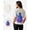 Cream, variant on Womens Oversized Purple Reaper Tee White Size- Large