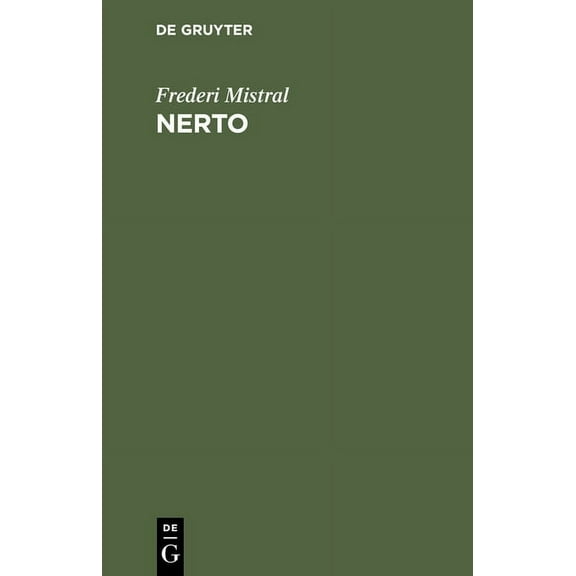 Nerto: Provençalische Erzählung, (Hardcover)