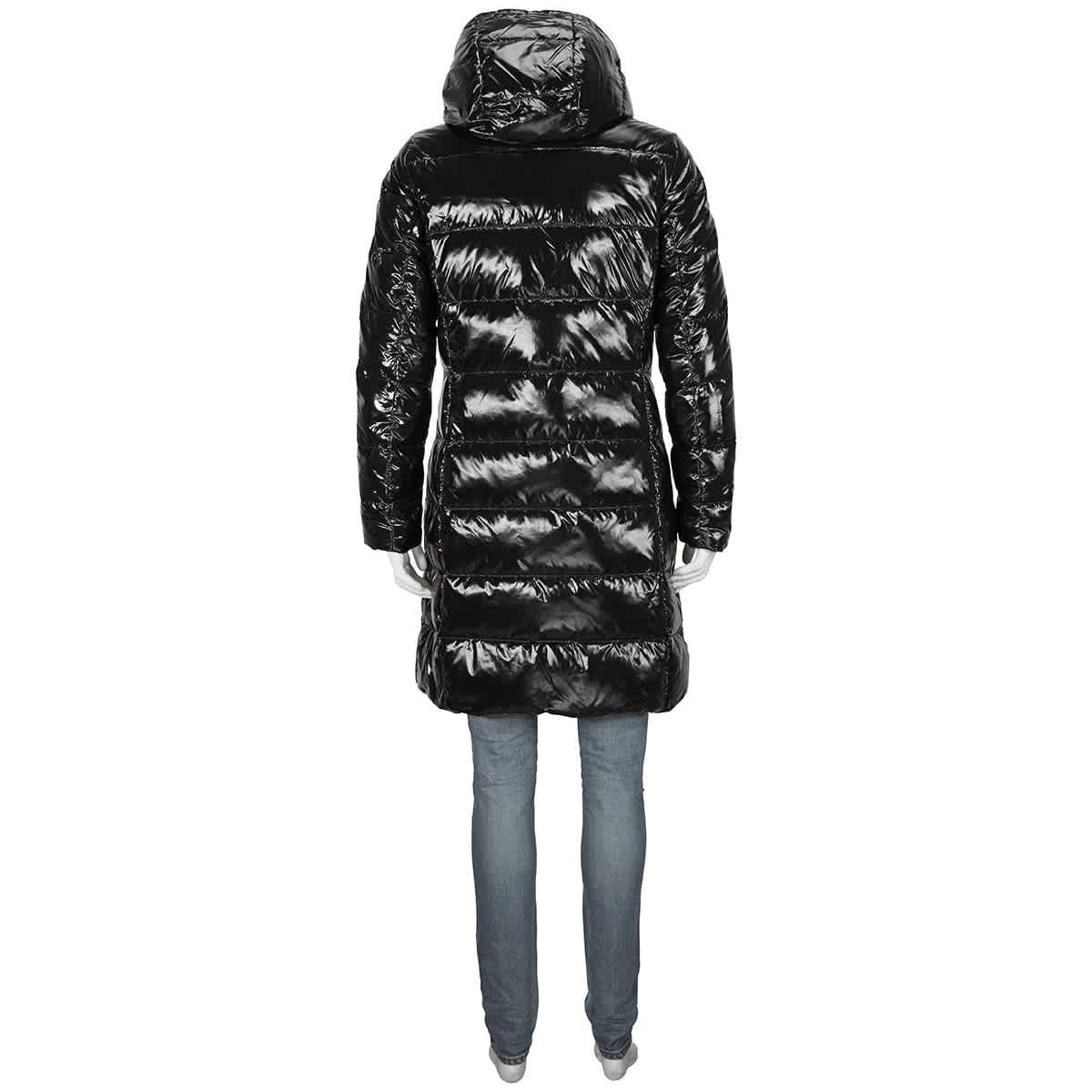 Michael Kors Ladies Black Quilted Nylon Puffer Coat, Brand Size Medium -  