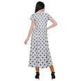 thumbnail image 3 of Moomaya Front Slit Tunic Dresses Women Short Sleeve Printed Kurti Summer Wear, 3 of 5