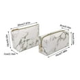 thumbnail image 2 of PU Leather Cosmetic Bag for Women and Girls - Stylish Makeup Organizer for Daily Use and Travel Purse Storage, 2 of 5