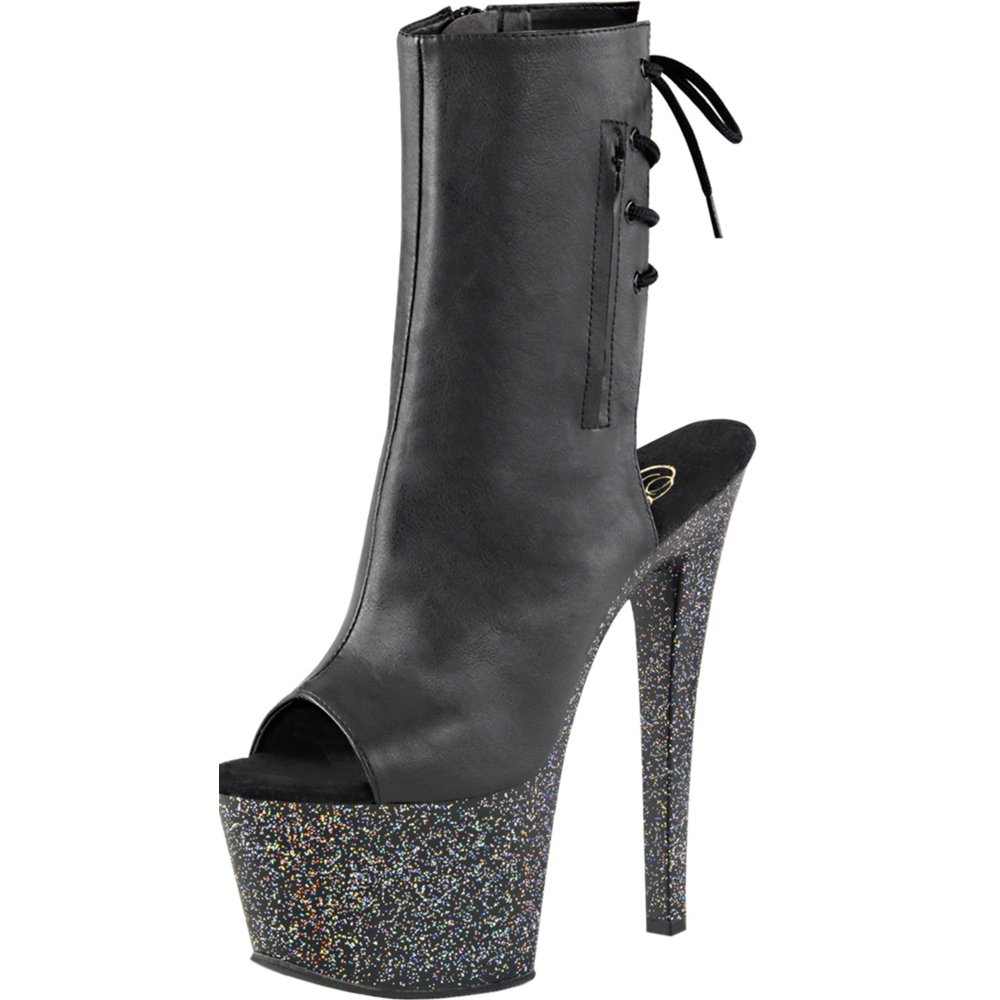 glitter open toe shoes