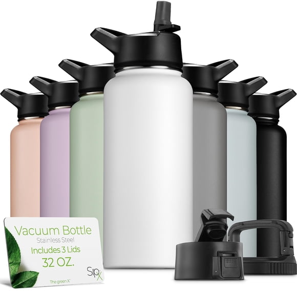 Botella de agua SiPx de acero inoxidable con triple aislamiento, 950 ml