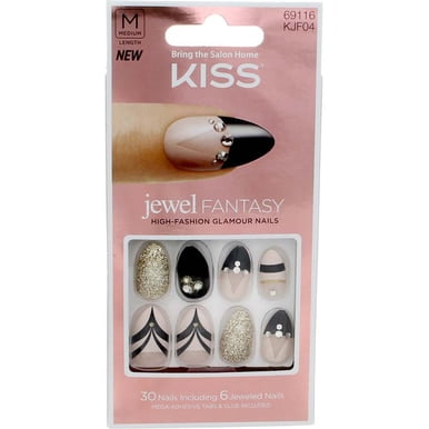 Kiss Products Kiss Jewel Fantasy Glamour Nails, 30 ea - Walmart.com ...