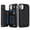 Black, variant on for iPhone 12 Mini Wallet Case with Card Holder RFID Blocking, Kickstand Card Slots Case, Dimaond Patterned Elegent PU Leather,Double Back Flip Magnetic Clasp and Durable Shockproof Cover,Purple