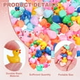 thumbnail image 3 of Mini Resin Ducks, Cute Tiny Ducks to Hide Miniature Figures Bulk Perfect for Dollhouse & Micro Fairy Garden & Landscape & Aquarium & DIY Craft Decor(Pink, 120pcs), 3 of 6