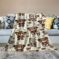 thumbnail image 2 of COMIO Muslin Blanket&nbsp;(Bear) Large Soft Rayon Blanket,&nbsp;Suitable for Couch, Sofa, Bed, Camping, Travel All Seasons, 2 of 6