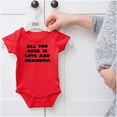 thumbnail image 5 of All You Need is Grandma Cute Grandkid Romper Boys or Girls Infant Baby Brisco Brands 24M, 5 of 6