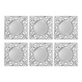 thumbnail image 4 of 6 PCS Dinner Plates, Antique Charger Plates, Square Mirror Chargers, Tabletop, for Wedding Party, 4 of 18