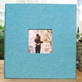 thumbnail image 6 of Cloth Cover Self-stick Photo Album Handmade DIY Scrapbook Home Anniversary Picture Album, Sky Blue, 6 of 10