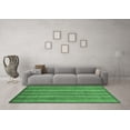 thumbnail image 3 of Ahgly Company Indoor Rectangle Abstract Emerald Green Modern Area Rugs, 3' x 5', 3 of 4