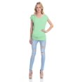 thumbnail image 6 of KOGMO Womens Short Sleeve Solid Basic Tunic Top Tee with Side Shirring, 6 of 6