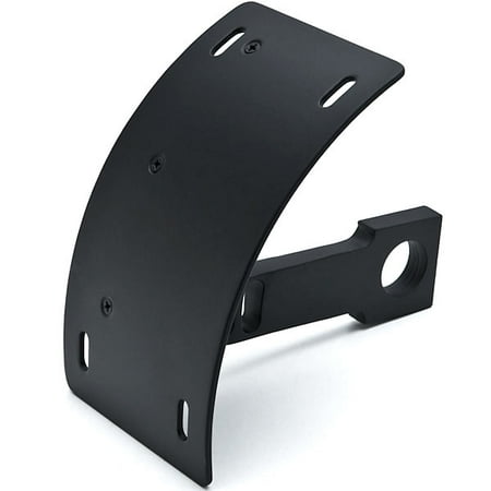 Harley Davidson 1200 Sportster - Krator Black Vertical Axle Mount Motorcycle Plate Holder For Harley Davidson XL Sportster 1200 Custom
