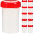 thumbnail image 1 of 15 vasos para muestras de orina, de plástico, con tapa., 1 of 7