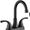 Matte Black, variant on Kede 4 Inch Faucet 2 Handle Bathroom Sink Faucet Lead-Free Brushed Nickel Bath Sink Faucet with Pop-up Drain Stopper and Supply Hoses
