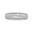 thumbnail image 3 of Women's Sterling Silver 4mm Basket Weave Wedding Band - Womens Ring, 3 of 4