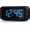Black Case-blue Led, variant on 1.2 Inch Small Digital Alarm Clock, Green LED Display with Adjustable Brightness & Night Mode, Battery Operated Portable Desk Clock, for Bedroom, Travel, Kids, Wall Mount (Snooze, 12/24H)