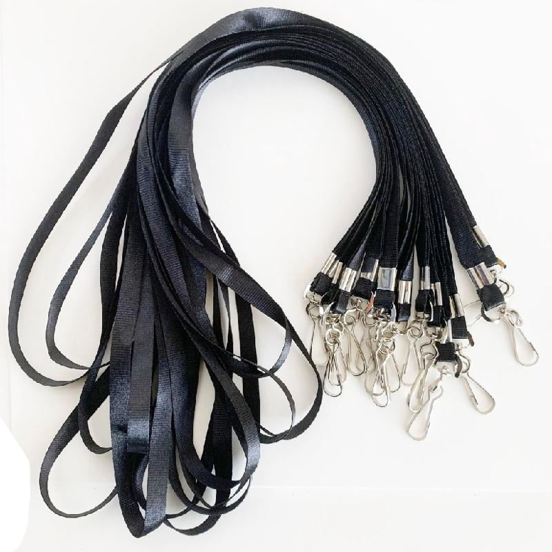 100 Pcs Lanyards Lanyard with Clip Soft Lanyard Neck Strap Lanyard for Name Badge Holder