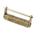 thumbnail image 1 of Bronze Zinc Retro Side-Opening Chinese Zodiac Password Lock, 3.2"×1.4"×0.6", 95g Classical Style Exquisite Small Lock, Perfect Collectible & Gift Idea for Friends, 1 of 7