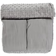 thumbnail image 5 of TL Care Minky Dot Chenille 4 Piece Toddler Bed Set, Gray, for Boys and Girls, 5 of 8