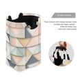 thumbnail image 3 of Yayeee Freestanding Laundry Hamper with Handle Collapsible Large Storage Basket for Clothes, Pink Geometric, 3 of 7