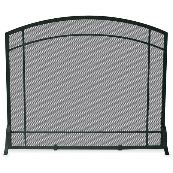 UniFlame Single Panel Black Wrought Iron Mission Screen