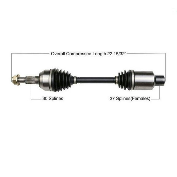 2010-2014 GM for Equinox & for GMC Y 2.4L Front Right Side CV Axle Shaft - 70399, 100% Genuine Parts