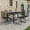 Black, variant on vidaXL Garden Dining Set 3/5/7/9 Pieces PVC Rattan Patio Multi Table Sizes