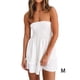 thumbnail image 3 of Sonducket Vestidos informales para mujer, sin mangas, a la moda, Sexy, sin espalda, por encima de la rodilla, con volantes, ropa de playa, Vestidos Blanco METRO, 3 of 6