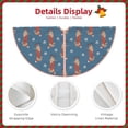 thumbnail image 3 of Sikiie Dachshund Dog Puppy Nativity Christmas Tree Skirt, Jesus Christian Winter Holiday Tree Mat Decoration(30-48IN)36", 3 of 6