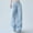 Blue, variant on LEBONYARD Wide Leg Pants for Women,Women's Mid-waist Pocket Overalls Casual Pants In Spring and Summer Gray M