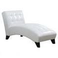 thumbnail image 2 of Bowery Hill Faux Leather Chaise Lounge in White, 2 of 3
