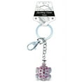 thumbnail image 3 of Aqua79 Pink Sea Turtle Keychain - Silver 3D Sparkling Charm Rhinestones Fashionable Stylish Metal Alloy Durable Key Ring Bling Crystal Jewelry Accessory, Clasp for Key Chain, Purse, Backpack, Handbag, 3 of 4