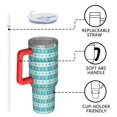 thumbnail image 4 of Christmas 40oz Tumbler– Stainless Steel Insulated Tumbler with Handle and Straw, Large Capacity Travel Cup for Hot & Cold Drinks, 4 of 7