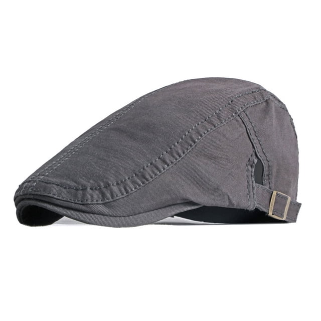 Gorra plana sencilla de algodón para hombre, gorra de pintor vintage, gorra informal que combina con todo
