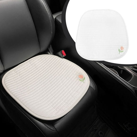 COFEST Car Seat Cushions for Women, Comfortable Car Headrests, Seat Cushions, Backrests, Chair Cushions for Cars and office Chairs, Car Cushion Summer White