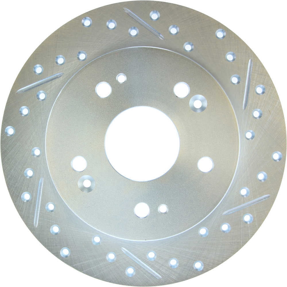 StopTech Select Sport 06-15 Honda Civic Si Slotted and Drilled Right Left Rotor Fits select: 2006-2010,2012-2015 HONDA CIVIC EX