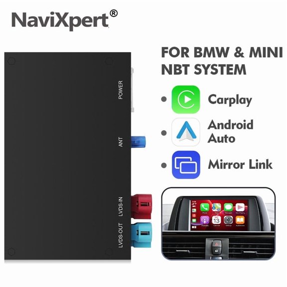 Wireless Carplay for BMW MINI Cooper F30 F31 F20 F21 F10 F01 X5 E70 X3 F25 NBT System Android Auto OEM Integration Module