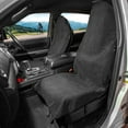 thumbnail image 3 of Leader Accessories New Anti-Slip Towel Car Front Seat Cover,Set of 2,Grey, 3 of 5