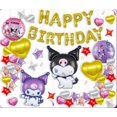 thumbnail image 1 of 62pcs Cute Anime Party Decoration Balloons, Aluminum Film Material Double-Sided Balloons, Anime Themed Party Supplies, Kawaii Birthday Party Balloons, 1 of 3