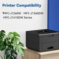 thumbnail image 6 of LC501 Ink Cartridges Compatible for Brother LC501 LC501XL LC 501 XL Work for Brother MFC-J1260DW MFC-J1360DW MFC-J1410DW Printer (4 Pack, Black, Cyan, Magenta, Yellow), 6 of 7