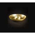 thumbnail image 2 of Gilded Aluminum Hammered Bowl Hand Made 11 Inch Chip and Dip Bowl Gold Partyware, 2 of 5