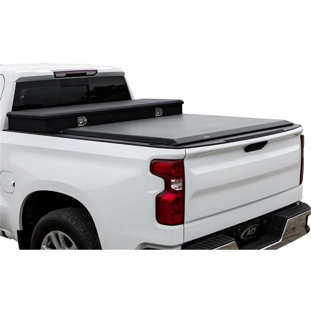 ACCESS Covers Tonneau Cover 62369 Toolbox; Soft Roll-Up Hook And Loop; Lockable Using Tailgate Handle Lock; Black; Vinyl