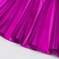thumbnail image 6 of Xnihocha Ballet Dance Skater Skirt for Kids Girls Glossy Metallic High Waist Skorts Latin Jazz Dance Skirt Hot Pink XL, 6 of 7