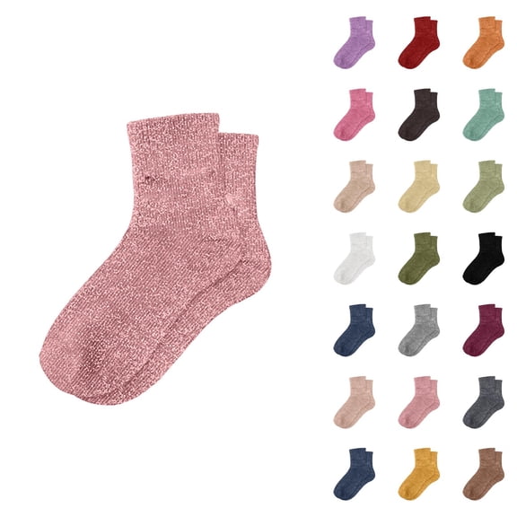 Glitter Sparkle Slouch Socks for Women 2025 Cute Casual Fashion Stretch Comfortable Mid Calf Socks