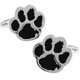 thumbnail image 1 of Mancuernillas De Huella De Perro Negra Gemelos, 1 of 5