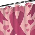 thumbnail image 3 of Pink Breast Cancer and Love Shower Curtain 72"x84" ,Bathroom Decorative Shower Curtains Set with 12 Hooks,Modern Waterproof Washable Shower Curtain, 3 of 6