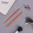 thumbnail image 4 of Motique Accessories Set of 4 Hair Sticks 4in Painted with a Butterfly Design, Wood-Green and Orange, 4 of 4