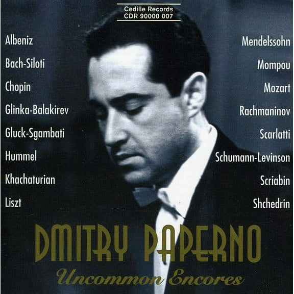 Dmitry Paperno - Uncommon Encores - Music & Performance - CD